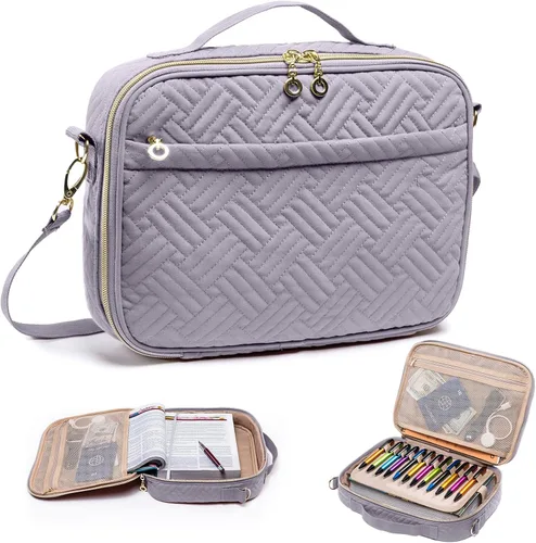 Miniatura 13 de Elegante funda para la Biblia de IMAGINING para mujer, funda para Biblia con asas y bolsas, gran regalo y protector de libros