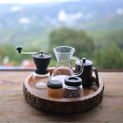 Miniatura 4 de Molinillo de café manual Mixpresso, molinillo de especias manual, frascos de vidrio, rebaba de cerámica, molienda ajustable, fácil de limpiar