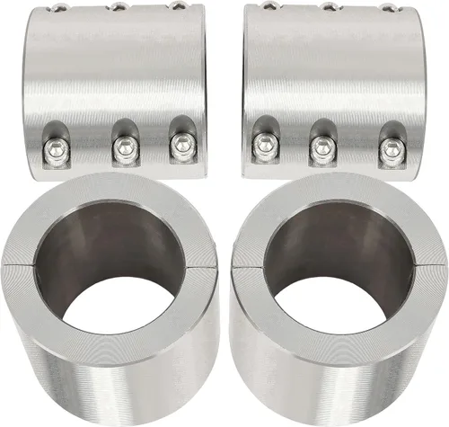 Miniatura 11 de HECASA Abrazaderas de tubo de cuello dividido de 2 pulgadas compatibles con conector de barra antivuelco UTV, abrazaderas de tubo soldables, 2 piezas