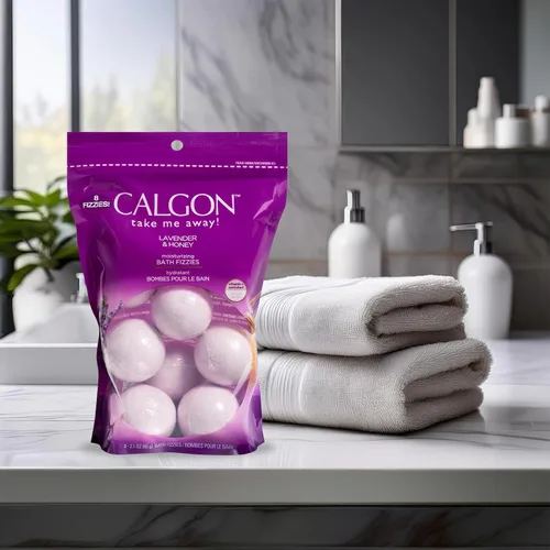 Miniatura 5 de Calgon Gaseosos de baño, lavanda y miel, 8 piezas