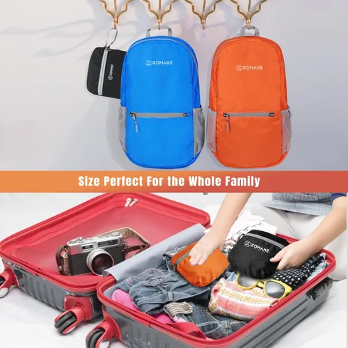 Miniatura 5 de ZOMAKE Mochila ultra ligera y compactable Mochila de senderismo resistente al agua, Mochila pequeña Mochila de camping al aire libre plegable