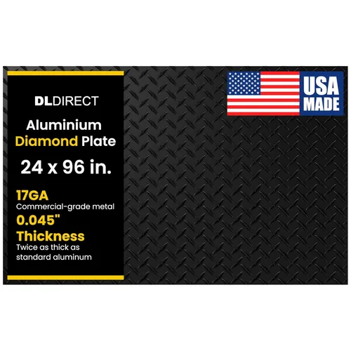 Miniatura 42 de 2 pulgadas x 96 pulgadas - Hoja de metal de placa de diamante, hoja de aluminio de alta resistencia con acabado de molino de grado comercial, placa