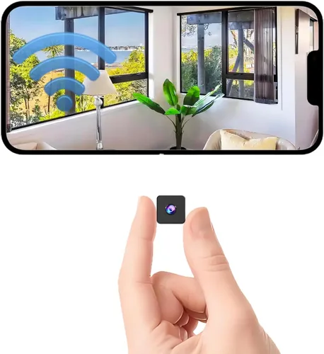 Mini cámara magnética inalámbrica 2025 pequeña seguridad HD WiFi 1080P Micro Nanny Cam con detección de movimiento, almacenamiento en la nube y SD,