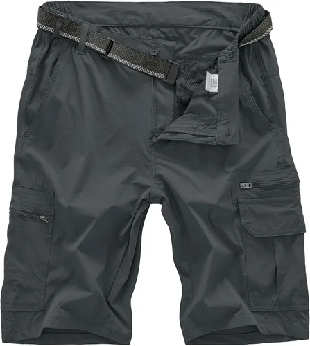 Miniatura 9 de Jessie Kidden - Pantalones cortos para hombre, estilo informal, para exteriores, con cintura expansible, ligeros, impermeables, de secado rápido