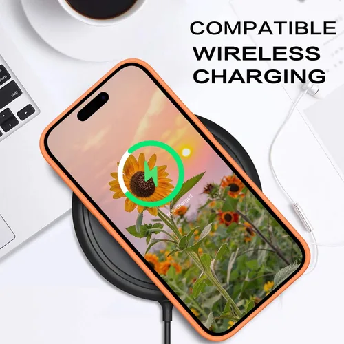 Miniatura 269 de GUAGUA Funda compatible con iPhone 17 Pro Max de 6.9 pulgadas, silicona líquida, goma de gel suave, delgada, forro de microfibra delgada