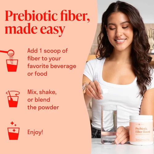 Miniatura 6 de Polvo de fibra prebiótica, sin sabor y sin azúcar, 45 porciones, suplemento de fibra para apoyar la regularidad digestiva, la salud intestinal