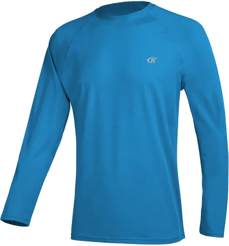 Miniatura 16 de Camisetas de natación de manga larga para hombres Rashguard UPF 50+ Camisa de protección solar UV Atlética Entrenamiento Correr Senderismo Camiseta