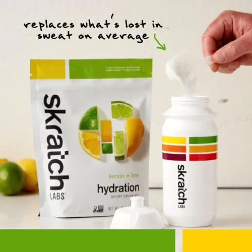 Miniatura 4 de Skratch Labs Polvo de Hidratación Mezcla de Bebida Deportiva Polvo de Electrolitos para Ejercicio, Resistencia y Rendimiento Limón + Lima 20