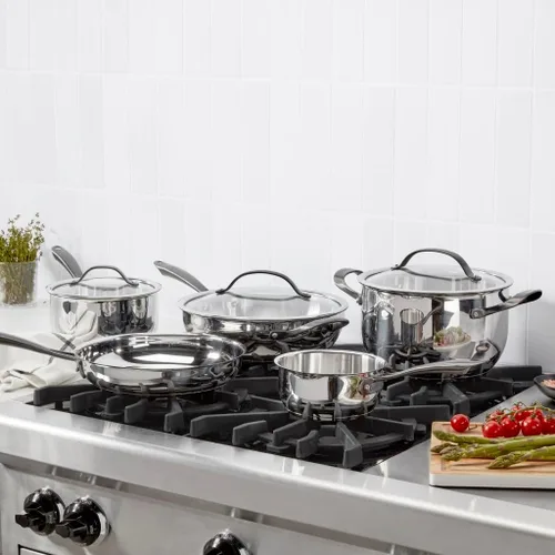 Miniatura 4 de Cuisinart RADIANT PRO - Juego de utensilios de cocina de acero inoxidable con acabado de titanio cepillado (8 piezas)