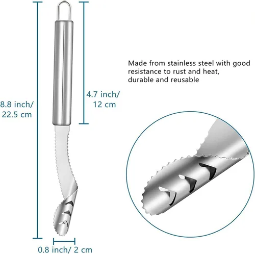 Miniatura 6 de Removedor de semillas de pimienta 2023 con paño de limpieza, herramienta de descorazonador de pimienta jalapeño, desembrador de chile, removedor
