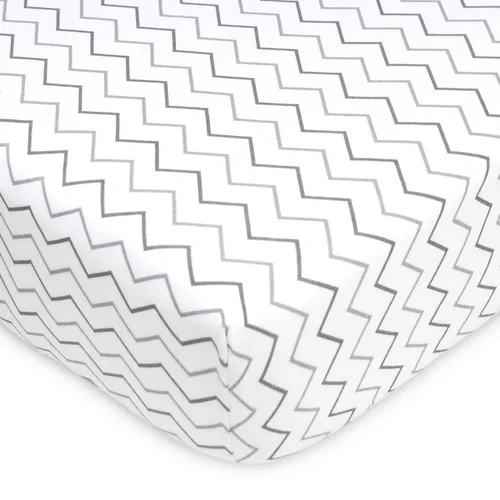 Miniatura 5 de American Baby Company Paquete de 3 sábanas bajeras para cuna 100% algodón natural de 52" x 28" - Suaves, transpirables, hipoalergénicas y delicadas