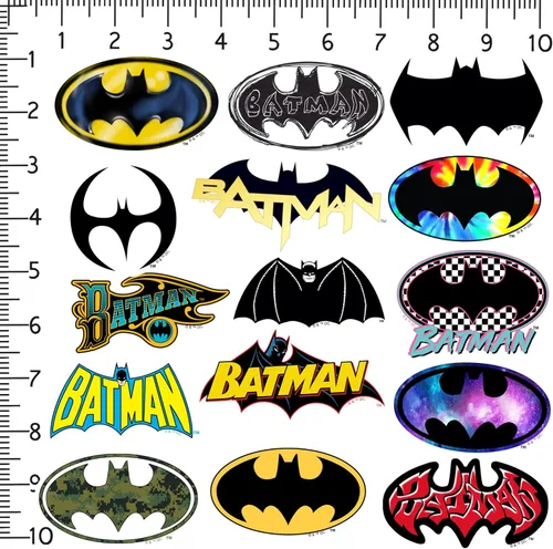 Miniatura 2 de Batman - Paquete de 100 calcomanías de vinilo de lujo troqueladas para laptop, botella de agua, álbumes de recortes, tableta, interior y exterior