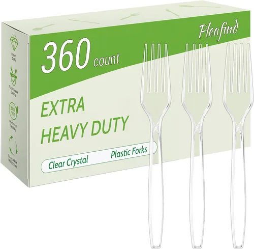 Miniatura 10 de Pleafind 24 tenedores de cena, cubiertos de 7.1 pulgadas, tenedores de cubiertos, tenedores de acero inoxidable, tenedores pulidos con espejo, juego