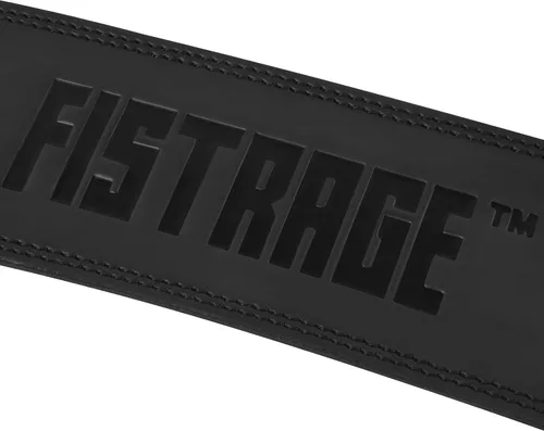 Miniatura 7 de FISTRAGE - Cinturón de cuero para levantamiento de pesas, correa de apoyo para la espalda, entrenamiento de fitness para entrenamientos duros