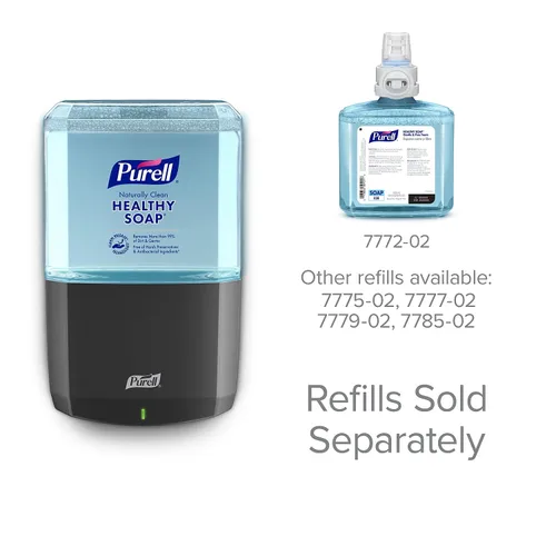 Miniatura 12 de PURELL ES8 Dispensador automático de jabón, grafito, para repuestos de jabón PURELL ES8 Healthy Soap de 40.6 fl oz (paquete de 1) - 7734-01