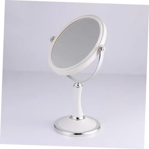 Miniatura 5 de FRCOLOR 6 espejos de mano de maquillaje de doble cara para girar blanco de doble cara