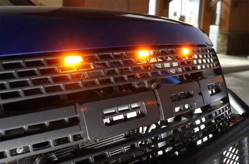 Miniatura 4 de iJDMTOY 3 luces LED ámbar de lente transparente compatibles con Ford Raptor 2010-14 y 17-20 (alimentado por 36 piezas de luces LED SMD)
