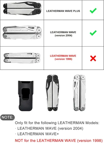 Miniatura 5 de iGuerburn Funda de rotación de 360° para LEATHERMAN Wave & Wave Plus +, soporte para estuche Wave Plus, funda con clip de cinturón Leatherman