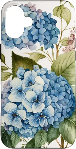 Miniatura 23 de Watercolour Vintage Blue Hydrangea with Flower Flower Case for iPhone 17