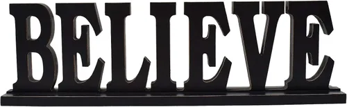 Miniatura 11 de Wooden Friends - Letrero independiente con diseño de palabras rústicas para mesa, chimenea y entrada
