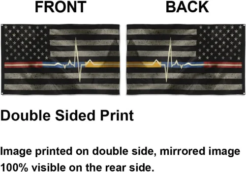 Miniatura 3 de Bandera de emergencia para servicio médico de emergencia, bandera para decoración interior y exterior, 3 x 5 pies, poliéster con doble costura