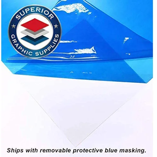 Miniatura 6 de PETG - Hojas de plástico transparente de plexiglás de 12 x 18 pulgadas - 20 mil (0.020 pulgadas) de grosor para bricolaje, proyectos de exhibición