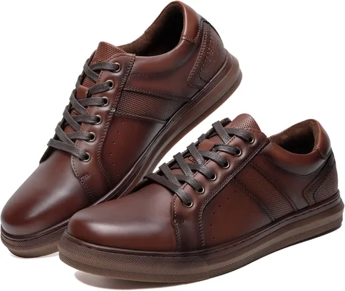 Miniatura 8 de Zapatos deportivos Oxford casuales para hombre, zapatos Oxford de cuero elegantes para caminar, para comodidad diaria, trabajo y ocio
