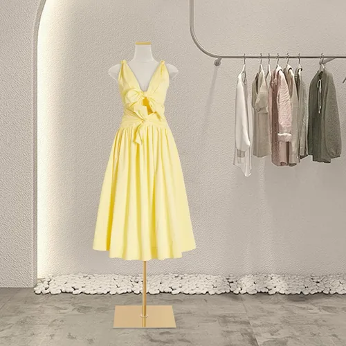 Miniatura 2 de Torso de maniquí femenino de talla grande con soporte, ajustable de 59 a 83 pulgadas, maniquí de cuerpo completo para tienda de ropa, tienda