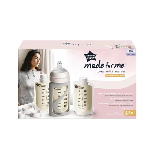 Miniatura 7 de Contenedor de bolsa con boquilla de fluido lento Tommee Tippee. , 3 Count, Transparente