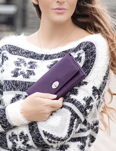 Miniatura 4 de Mundi - Cartera File Master con bloqueo RFID para mujer con bolsillo para cambio