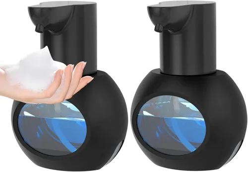 Miniatura 10 de Dispensador automático de jabón espumoso de 15 oz/420ml, desinfectante de manos espumoso, soporte de pared sin contacto con 4 niveles, dispensador