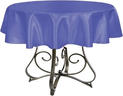Miniatura 20 de Mantel redondo satinado de 30 pulgadas (azul Acqua)