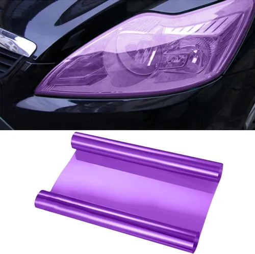 Miniatura 11 de Película de tinte autoadhesiva para luces de automóvil de 11.88×48 pulgadas, película de tinte para luz de freno, faro, luz trasera, luz antiniebla