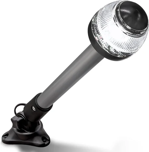 TRUE MODS 12 Pulgadas 12-24V Luz de Navegación Marina LED Blanca de Anclaje Todo Alrededor para Barco [USCG ABYC A-16 3NM] [Resistente al Agua] 3
