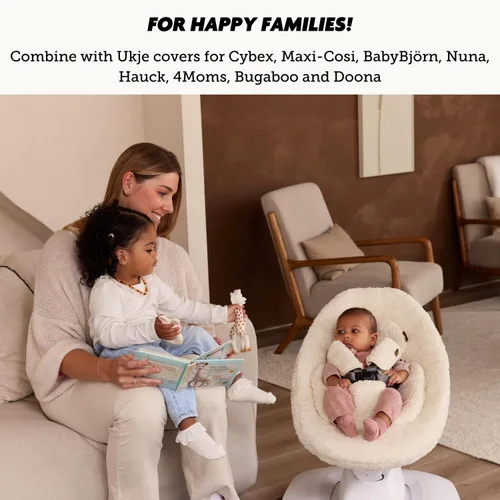 Miniatura 11 de UKJE Cojín Compatible con Stokke Tripp Trapp (Modelo Antiguo y Nuevo) 2 Piezas, Cojín de Asiento Suave para Bebés y Niños Pequeños, Algodón