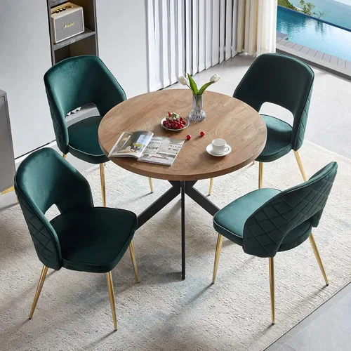 Miniatura 21 de Homedot Juego de 2 sillas de comedor, sillas de cocina modernas para el hogar, silla tapizada para sala de estar, silla lateral única con respaldo