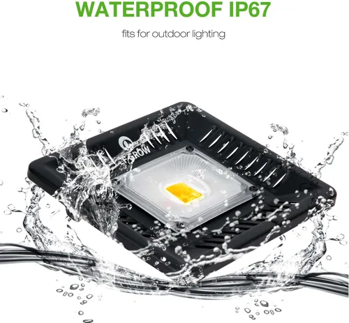 Miniatura 3 de Luz LED de crecimiento impermeable de 100 W de espectro completo, luz LED COB blanca de 3500 K, disipación de calor natural sin ruido, adecuada