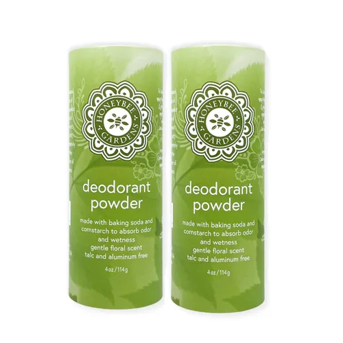 Miniatura 7 de Honeybee Gardens Bay Rum Desodorante en polvo para hombres – Polvo corporal sin talco y sin aluminio con bicarbonato de sodio, maicena y arrurruz