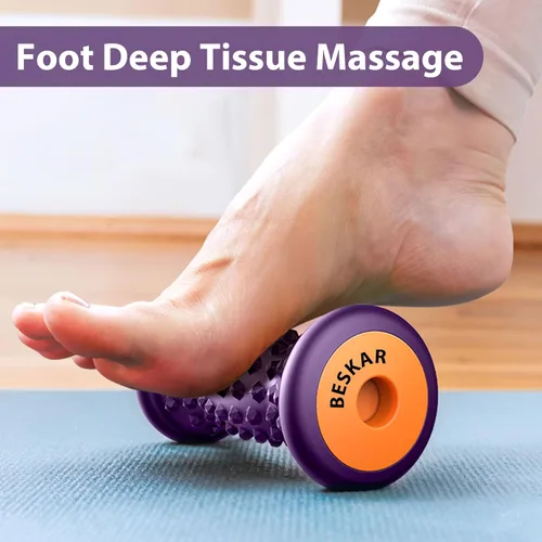 Miniatura 2 de BESKAR Rodillo de masaje para los pies para aliviar la fascitis plantar, herramienta de reflexología de los pies, rodillo de masaje de puntos de Uva