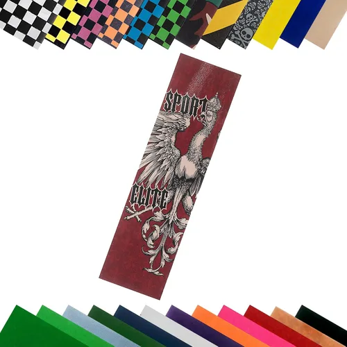 Miniatura 11 de TURBO Hoja de cinta adhesiva para monopatín 9 x 33 pulgadas, negra Negro