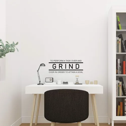 Miniatura 4 de My Vinyl Story Grind - Calcomanía inspiradora para pared, decoración de oficina, cita inspirada, motivada, enfocada positiva, arte, vinilo