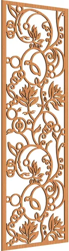 Miniatura 33 de 9 3/8"W x 24 3/8"H x 1/4"T Caspio Decorativos Paneles De Pared De Madera De Calado, Roble Rojo rojo (Red Oak)