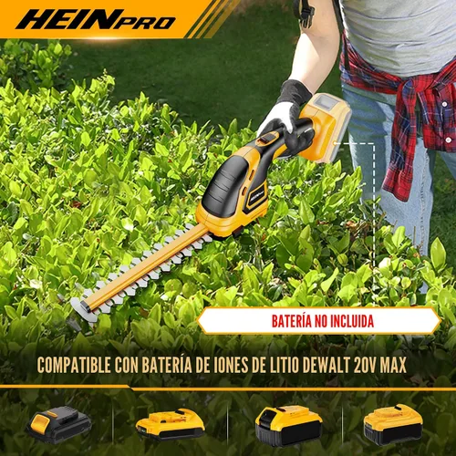 Miniatura 2 de HEINPRO Cortasetos Inalámbrico Compatible con Batería DEWALT 20V MAX (Sin Batería), Cortasetos Eléctrico Inalámbrico, Recortadora de Césped