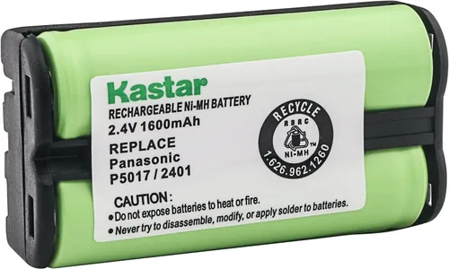 Miniatura 2 de Kastar Batería inalámbrica (paquete de 5), Ni-MH 2.4V 1600mAh, repuesto para AT&T 2455 2440 2430 2402 2401 2400 batería de teléfono inalámbrico