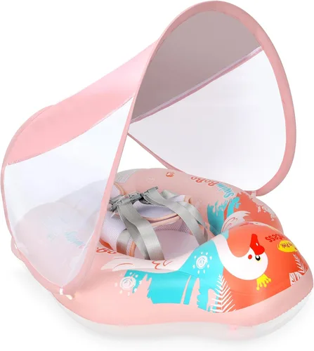 Miniatura 9 de Baby Swimming Float Kids Inflatable Swim Ring with Safety Support Bottom Swimming Pool Accessories for 3-36 Months