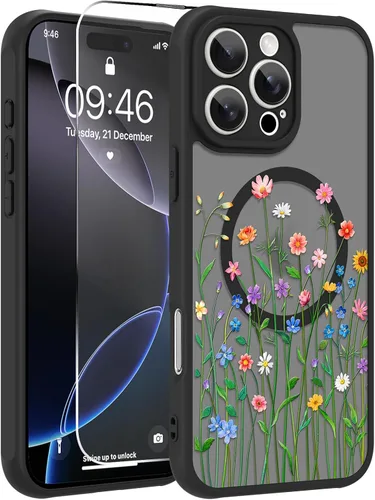 Miniatura 7 de OOK Funda magnética para iPhone 11 [compatible con MagSafe] Funda delgada mate translúcida negra para iPhone 11, funda protectora de lente de Negro