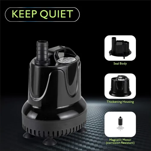Miniatura 4 de hygger Bomba de Acuario de Cambio Rápido de Agua de 1060 GPH Bomba de Fuente Sumergible Bomba de Agua para Tanque de Peces Estanque Bomba de Drenaje