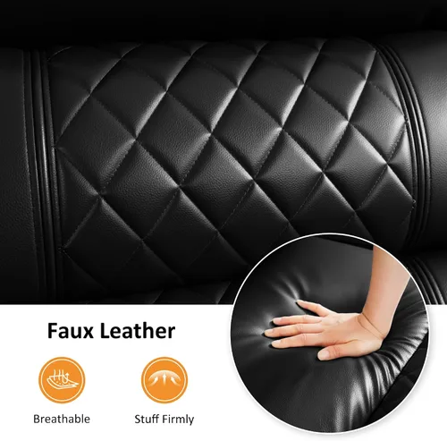 Miniatura 9 de MCombo Sofá Loveseat Eléctrico de 3 Asientos de 76.7'' para Adultos, Asiento de Cine en Casa con Reposacabezas Eléctrico, Certificado FSC, Puertos