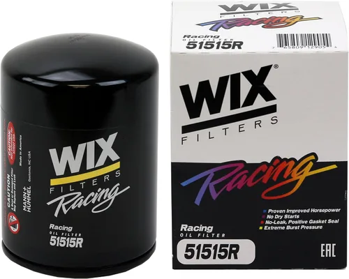 WIX 51515R Racing Filtro de aceite de resistencia de alta eficiencia, construido para pistas de suciedad, arcilla o todoterreno