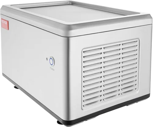 Miniatura 12 de VEVOR Máquina de helado frito, 12.6" x 8.5", 120 W, máquina para hacer rollos de helado salteado con compresor y 2 raspadores, para hacer rollos